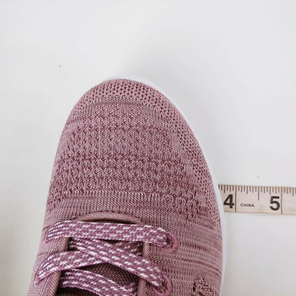 Sneakers Shoes Womens Purple Knit‎ Low Top Lace Up Wedge 6.5 EUR 36.5 New - Picture 6 of 9